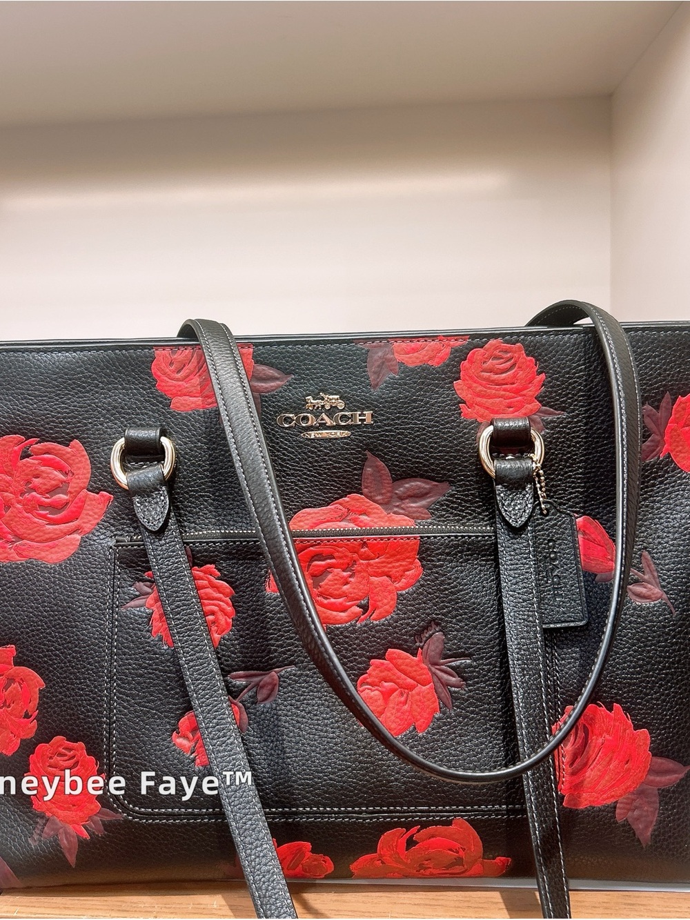 NWT COACH Station Tote Bag with floral